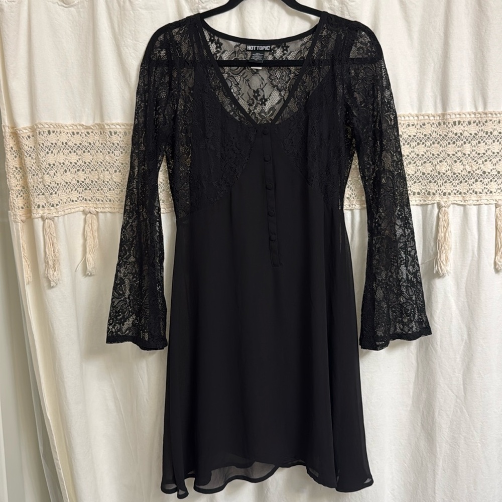 Long sleeve lace dress